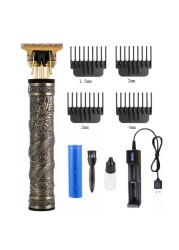 All-metal vintage T9 machine women's hair clipper hairdressing professional haircut machine 0mm nose and ear trimmer finish man