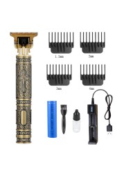 All-metal vintage T9 machine women's hair clipper hairdressing professional haircut machine 0mm nose and ear trimmer finish man