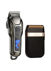 Professional Barber Hair Clipper Rechargeable Electric Finish Cutting Machine Beard Trimmer Shaver Cordless USB