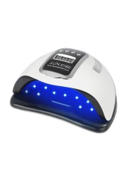 280W LED Nail Dryer Lamp for Drying Nails 66 UV Curing Lamp Bead Gel Polish Manicure Infrared Sensor Professional Nails Equipment