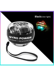 LED Wrist Ball Self Starting Gyroscope Energy Ball Gyro Strength Ball Muscle Relax Arm Wrist Strength Trainer Fitness Sports Equipment