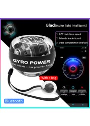 LED Wrist Ball Self Starting Gyroscope Energy Ball Gyro Strength Ball Muscle Relax Arm Wrist Strength Trainer Fitness Sports Equipment