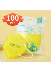 Adult FFP2 Mask 5ply KN95 Dust Safety Approved Masks Protective Face Respirator CE FPP2 FFP3 n95 ffp2masks Spain 10 days delivery