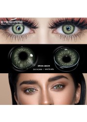 Eye Color Contact Lenses 2pcs Natural Colored Lenses Blue Pink Cosmetic Contact Lenses Yearly Eye Contact Lenses