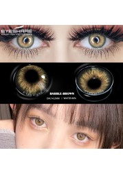 Eye Color Contact Lenses 2pcs Natural Colored Lenses Blue Pink Cosmetic Contact Lenses Yearly Eye Contact Lenses