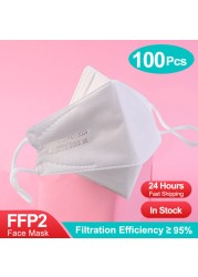 FFP2 Mascarillas FPP2 Mascherine FFPP2 شهادة CE قناع الجهاز التنفسي FPP2 قابلة لإعادة الاستخدام قناع الوجه KN95 أقنعة ffp2masque FFP 2