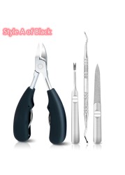 Toe Nail Clippers Nail Correction Thick Ingrown Toenails Nippers Cutters Dead Skin Dirt Remover Pedicure Care Tool 2021