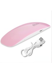 Nail Lamp 6W Mini Nail Dryer White Pink Uv LED Lamp Portable Usb Interface Very Convenient For Home Use