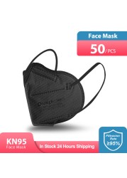 قناع Elough KN95 Mascarillas FFP2 أقنعة الوجه FPP2 لمسح الوجه 95% مرشح CE 5 رقائق قناع ffp2masque Kn95 ماسكارا للبالغين