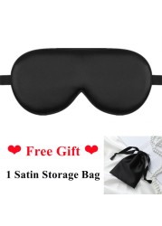 100% Natural Silk Sleeping Eye Patch Smooth Soft Sleeping Eye Mask with Adjustable Strap Blocks Light Eye Shade Cover Blindfold