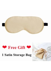 100% Natural Silk Sleeping Eye Patch Smooth Soft Sleeping Eye Mask with Adjustable Strap Blocks Light Eye Shade Cover Blindfold