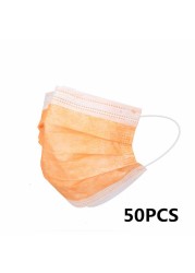 10-200pcs Face Mask Adult Disposable Mask 3 Ply Security Protection Face Masks mascarillas quiurgicas homology adas