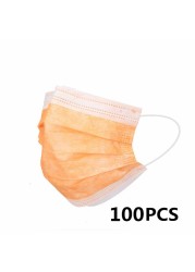 10-200pcs Face Mask Adult Disposable Mask 3 Ply Security Protection Face Masks mascarillas quiurgicas homology adas