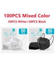 Mascarillas FPP2 Homolokada CE 5-Layer KN95 Face Mouth Masks Adult Respirator Mascherine FFP2 FFPP2 Protective ffp2fan FFP3