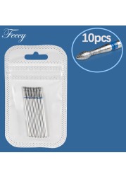 7/8/10pcs Diamond Nail Drill Bits Set Milling Cutter Manicure All About Nail Machine Bits Kits Nail Files Decorations