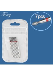 7/8/10pcs Diamond Nail Drill Bits Set Milling Cutter Manicure All About Nail Machine Bits Kits Nail Files Decorations