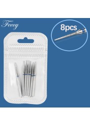 7/8/10pcs Diamond Nail Drill Bits Set Milling Cutter Manicure All About Nail Machine Bits Kits Nail Files Decorations