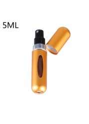 5ml Perfume Atomizer Portable Liquid Container For Cosmetics Small Aluminum Atomizer Coachella Empty Bottle Refillable For Travel