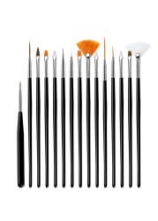 7/15pcs nail brush pen 12 different sizes nail glue phototherapy pen suitable for professional salon or home use gel nail brush