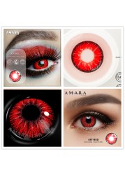 AMARA 2pcsCosplay أنيمي عيون العدسات للعيون AYY سلسلة ماكياج Sharingan الجمال العدسات اللاصقة العين مستحضرات التجميل اللون عدسة عيون