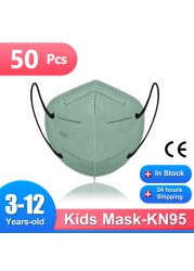 الأطفال FFP 2 أقنعة 4-12 سنة Mascarillas FPP2 نينوس homology ada إسبانيا 5 طبقات KN95 أقنعة أطفال Morandi ffp2fan الطفل