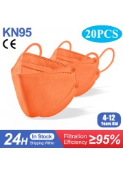 Kids kn95 Masks ffp2mascarillas Fish ffp2 Ninos Child Respirator Mouth Mask Respirator N95 Mask KN95 Mascarillas Infantil