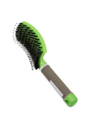 Women Men Hair Scalp Massage Bristle Comb & Nylon Brush Wet Curly Detangling Hair Brush for Salon Hairdressing Styling Tools