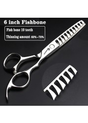 5.5/6/6.5/7/7.5 inch scissors Japan professional hairdressing scissors barber scissors set hair cutting shears thinning clippers