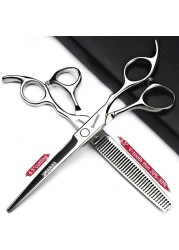 5.5/6/6.5/7/7.5 inch scissors Japan professional hairdressing scissors barber scissors set hair cutting shears thinning clippers