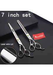 5.5/6/6.5/7/7.5 inch scissors Japan professional hairdressing scissors barber scissors set hair cutting shears thinning clippers