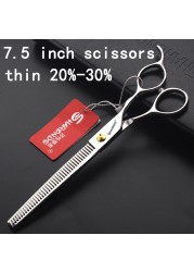 5.5/6/6.5/7/7.5 inch scissors Japan professional hairdressing scissors barber scissors set hair cutting shears thinning clippers