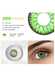 1 Pair 3 Tones Contact Lenses For Eye Popular Lens Eye Color USA Cosplay 12 Colors Cosmetic Contact Lens Fast Delivery