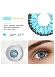 1 Pair 3 Tones Contact Lenses For Eye Popular Lens Eye Color USA Cosplay 12 Colors Cosmetic Contact Lens Fast Delivery