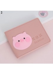 New Premium Personal Card Holder Hard Driver's License Card Small Business Document Holder Business Folder Wallet Credit Card Holder