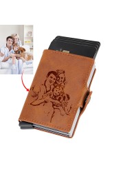 Custom Photo Credit Card Holder Men Wallets Business Bank ID Card Holder Case Rfid Women Small Size Porte Card Gifts 2022