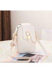 Women Fashion Mobile Phone Bags Large Capacity Female One Shoulder Wallet Ladies Leather Crossbody Purse Bags Para mujer