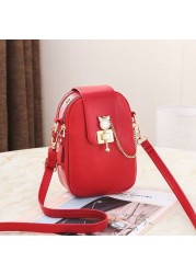 Women Fashion Mobile Phone Bags Large Capacity Female One Shoulder Wallet Ladies Leather Crossbody Purse Bags Para mujer