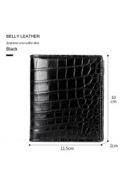 Men's wallet genuine crocodile skin short slim wallet 2022 special sale fashion brand bifold wallets male gifts