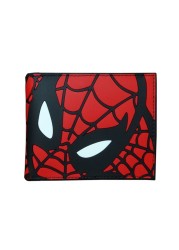 Disney Marvel Animation Peripheral Spiderman Short Leather Wallets Wallet Purse For Men Unique Wallet Wallet Women