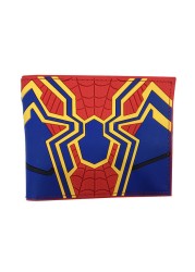 Disney Marvel Animation Peripheral Spiderman Short Leather Wallets Wallet Purse For Men Unique Wallet Wallet Women