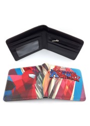 Disney Marvel Animation Peripheral Spiderman Short Leather Wallets Wallet Purse For Men Unique Wallet Wallet Women