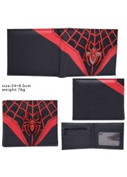 Disney Marvel Animation Peripheral Spiderman Short Leather Wallets Wallet Purse For Men Unique Wallet Wallet Women