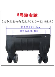 Wheel trolley case accessories Siamese universal wheel mute roller suitcase repair double row aircraft rim pulley