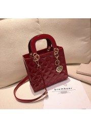 Luxury brand bag 2021 new fashion high quality female handbag lingge chain ladies crossbody handbag shoulder luxury claws