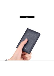 WILLIAMPOLO - Men's Slim Wallet, Luxury Genuine Leather Card Holder, Slim Wallet, New Fashion