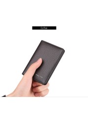 WILLIAMPOLO - Men's Slim Wallet, Luxury Genuine Leather Card Holder, Slim Wallet, New Fashion