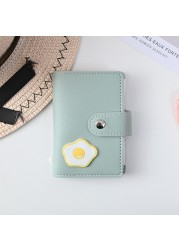 New Student Cute Meal Card Holder Wallet PU Leather Cartoon 26 Bit Card Case Holder School Men Women Credit Card Bag ID