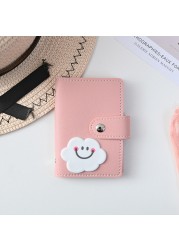 New Student Cute Meal Card Holder Wallet PU Leather Cartoon 26 Bit Card Case Holder School Men Women Credit Card Bag ID