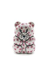 Women's Perforated Bear Handbag,Bear Perforated Crystal Handbag,Cocktail Purse,Shoulder Bag,Gifts