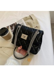 Women's fashion handbag luxury purses designer shouler crossbody messenger bag for female new branded soft leather chain flap sac